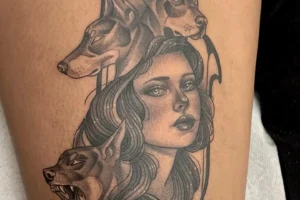 30 Wild 3 Headed Dog Tattoos For Bold Pet Lovers