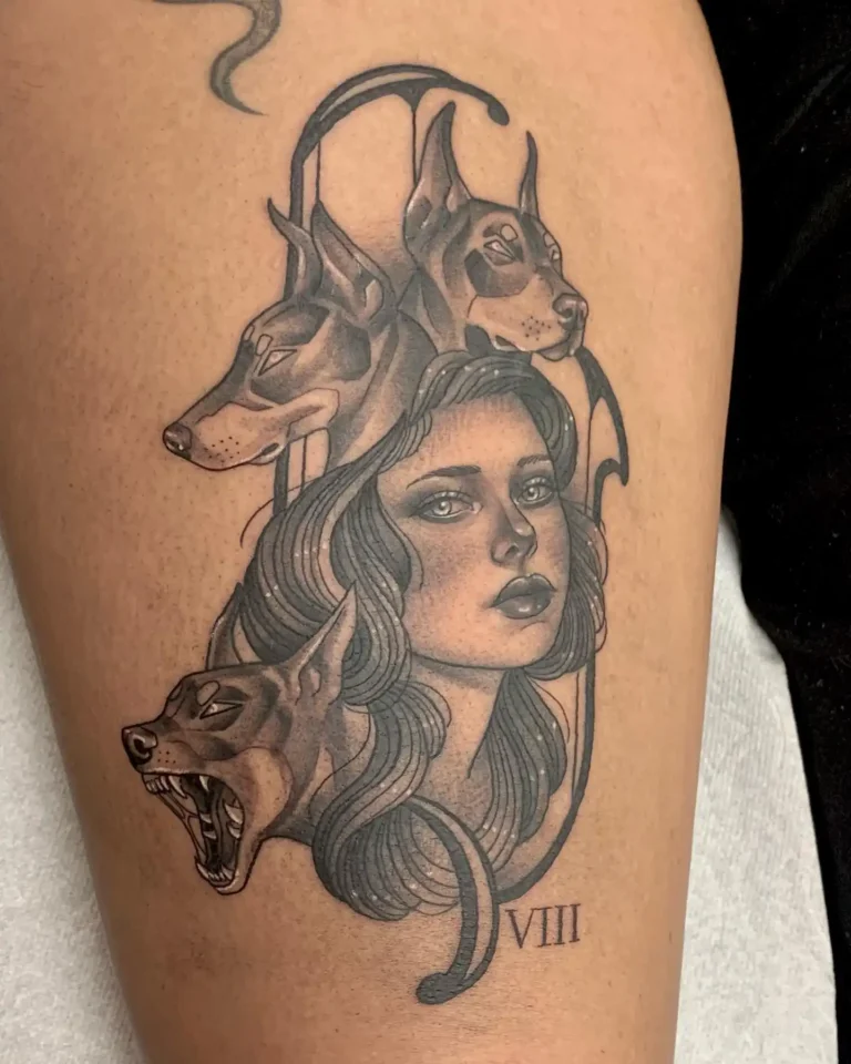 30 Wild 3 Headed Dog Tattoos For Bold Pet Lovers