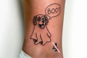17 Spooky-Cute Ghost Dog Tattoos You’ll Instantly Want!