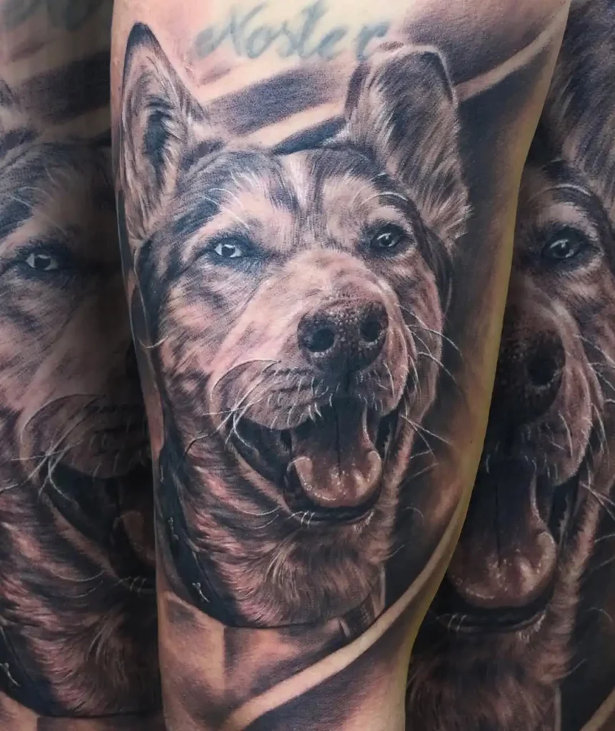 20 Realistic Dog Tattoos 14 Realistic Dog Tattoos 15