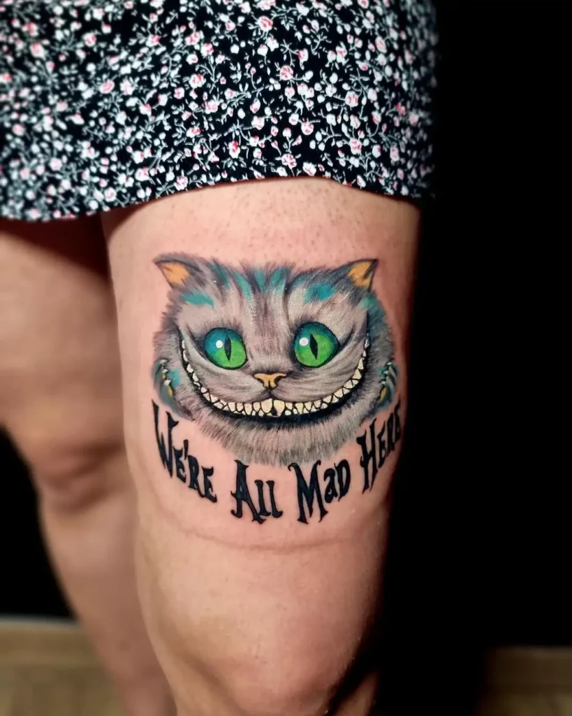 30 Cheshire Cat Tattoo 3 cheshire cat tattoo 2