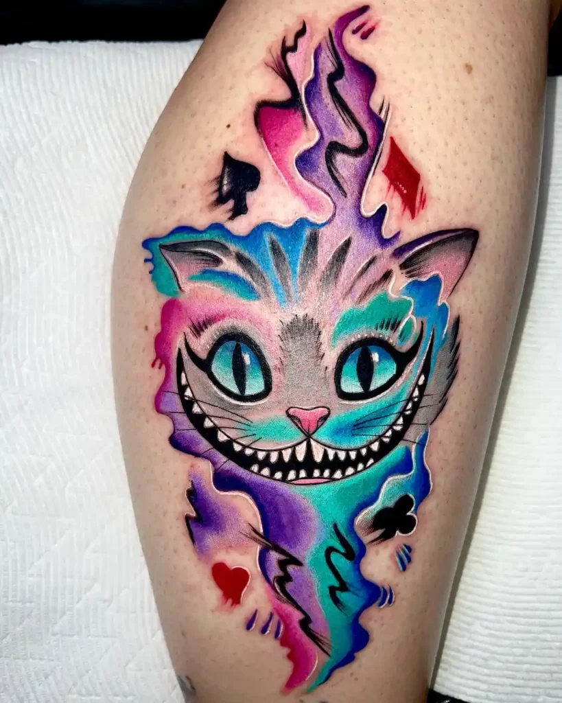 30 Cheshire Cat Tattoo 21 cheshire cat tattoo 20