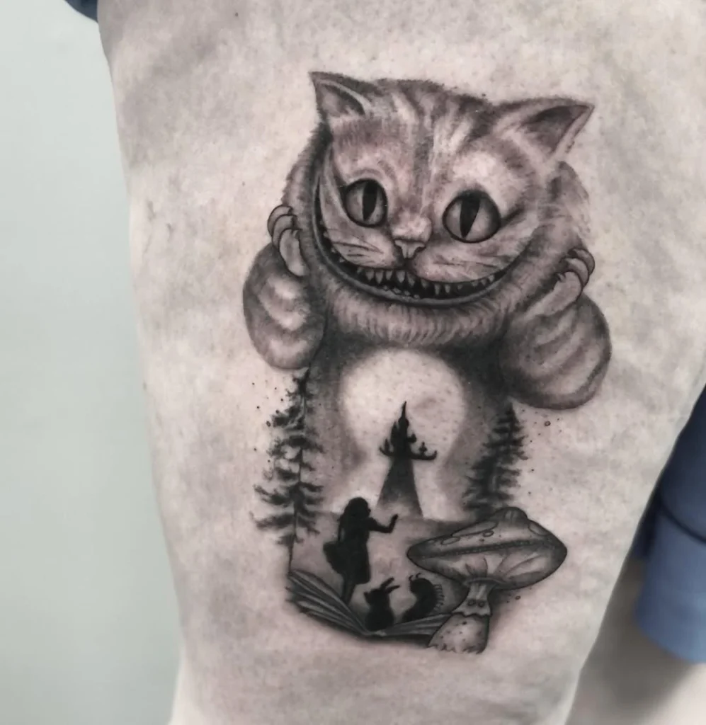 30 Cheshire Cat Tattoo 25 cheshire cat tattoo 24