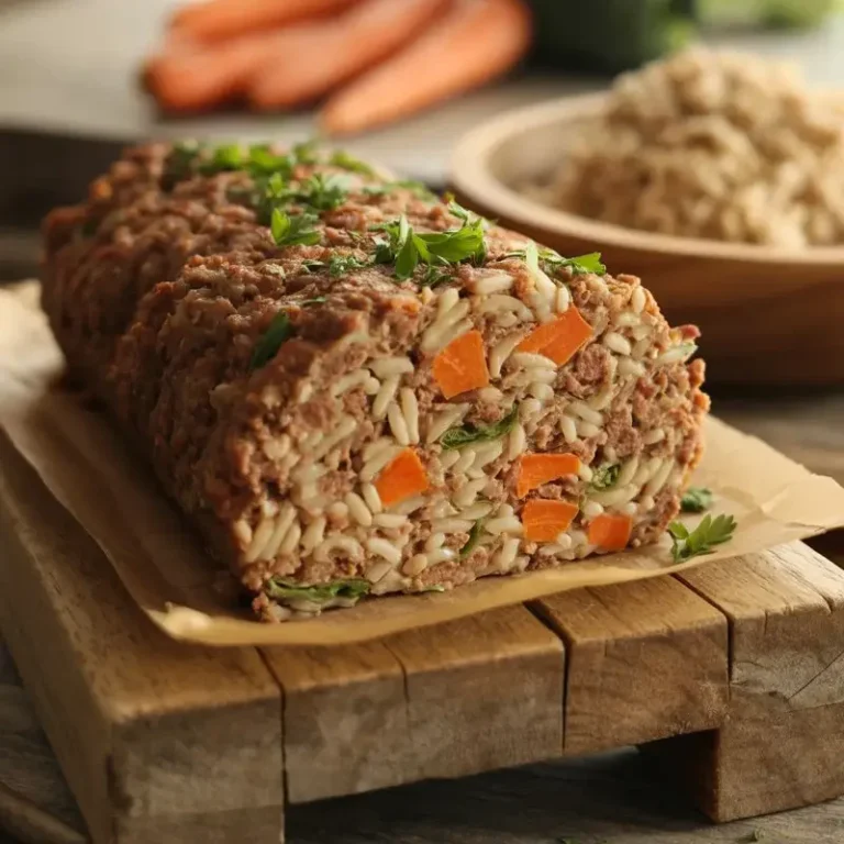 Homemade Mixed Veggie Meatloaf Recipe for Dogs