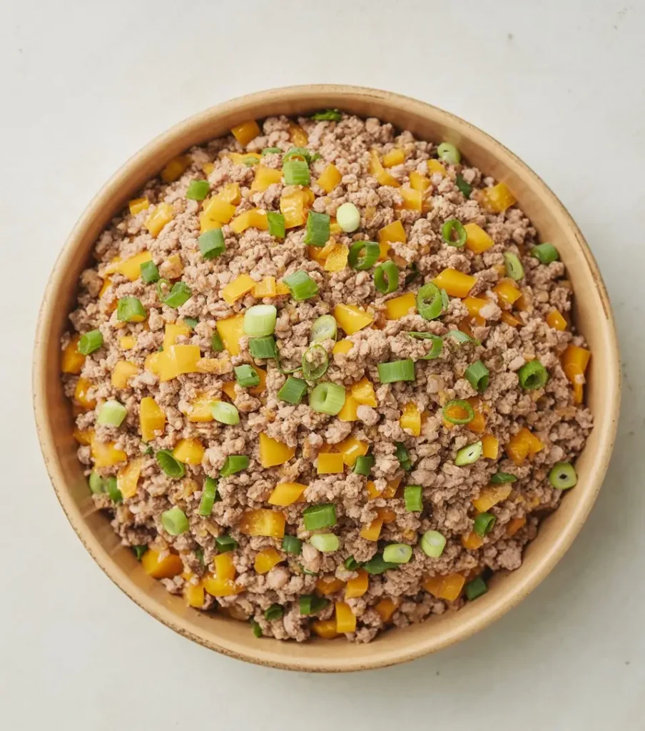 Homemade Pork & Apple Dog Food Recipe 1 Homemade Pork & Apple Dog Food Recipe