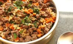 Easy Beef & Eggs Homemade Dog Food Recipe