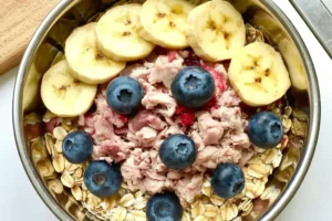 Baked Oats Homemade Ground Chicken Dog Food Recipe