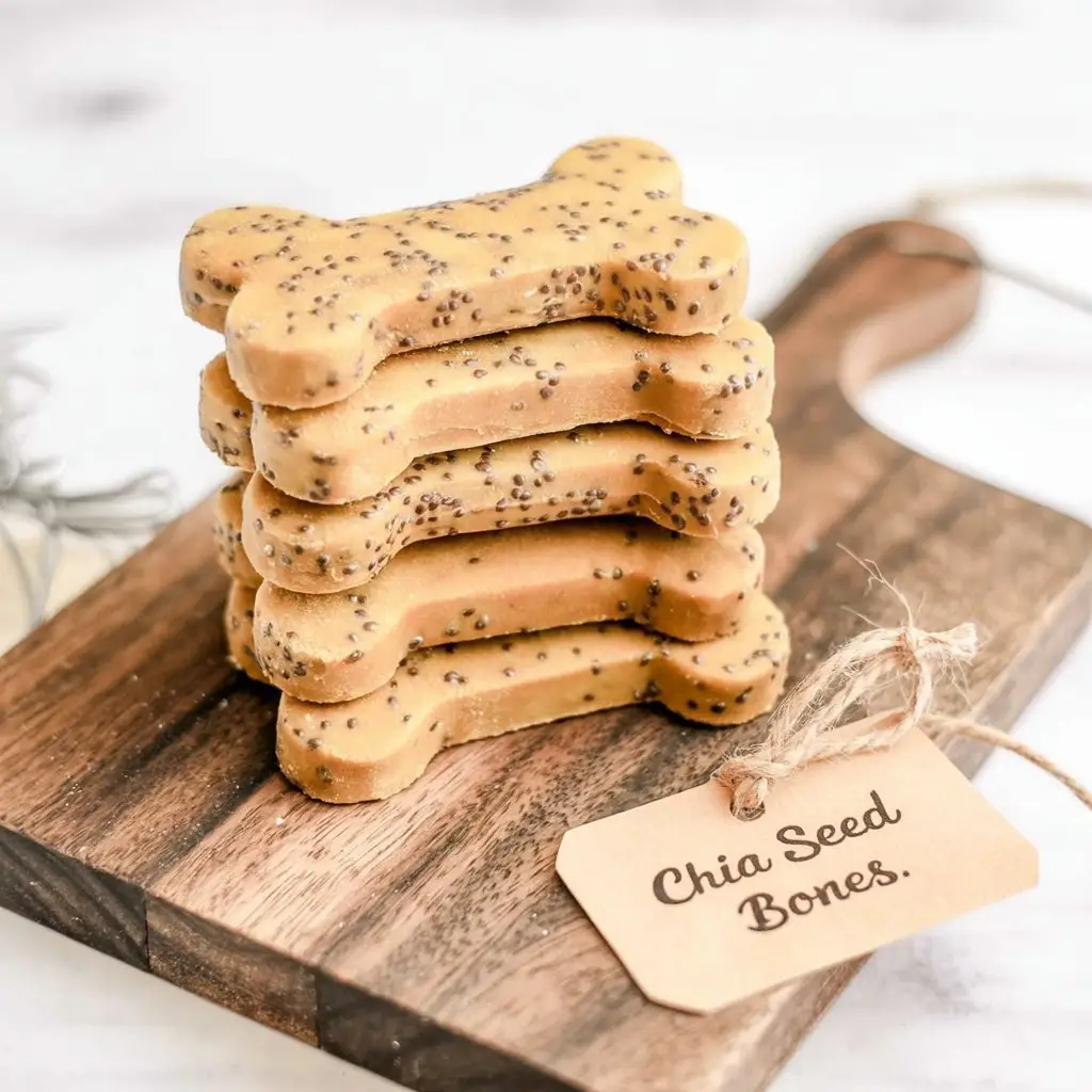 Homemade Chia Seed Dog Treats 1 a photograph of a stack of homemade dog c3HZFQNTQfW1 rn0MynXcA JRnDp28JRhOTZKWeqPKh8Q result