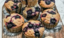 Blueberry Oatmeal Muffins For Dogs