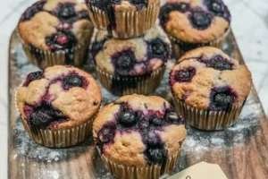 Blueberry Oatmeal Muffins For Dogs