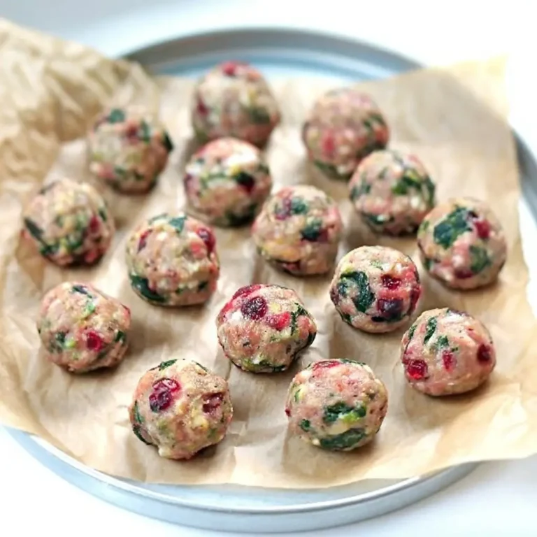 Chicken Cranberry Meatballs for Dogs