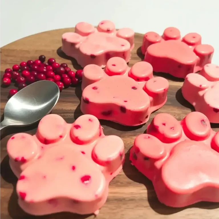 Simple Healthy Frozen Cranberry Dog Treats