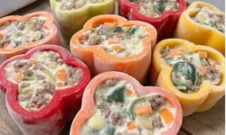 Frozen Stuffed Bell Pepper Dog Treats
