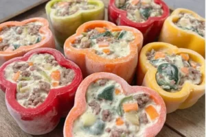 Frozen Stuffed Bell Pepper Dog Treats
