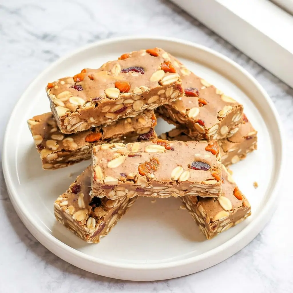 No Bake Granola Bars For Dogs 1 a photograph of several freshly baked