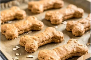 Homemade Peanut Butter Banana Dog Biscuits