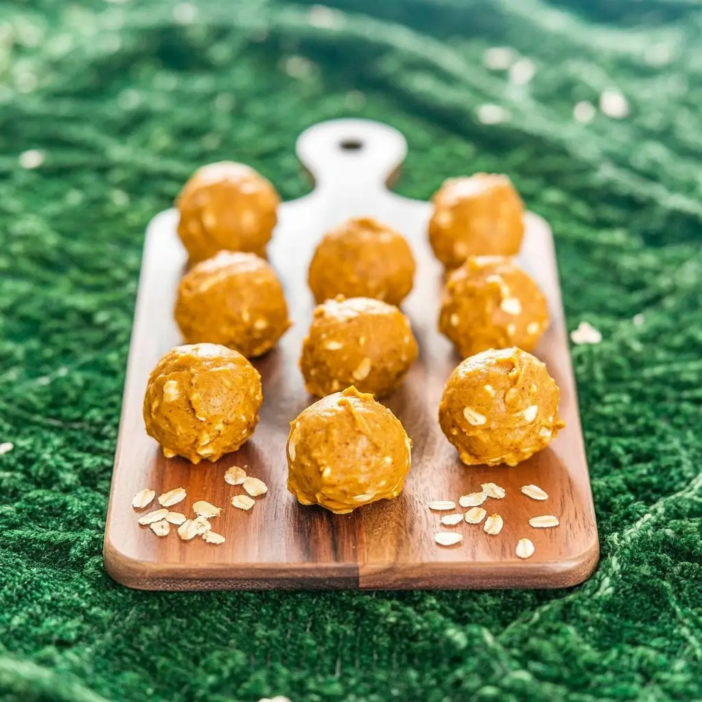 No-Bake Pumpkin Dog Treats 1 a photograph showcasing a close up view