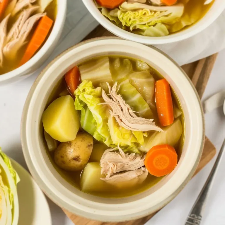 Chicken and Cabbage Soup with Ginger