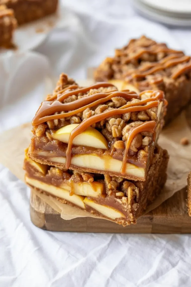 Salted Caramel Apple Pie Bars