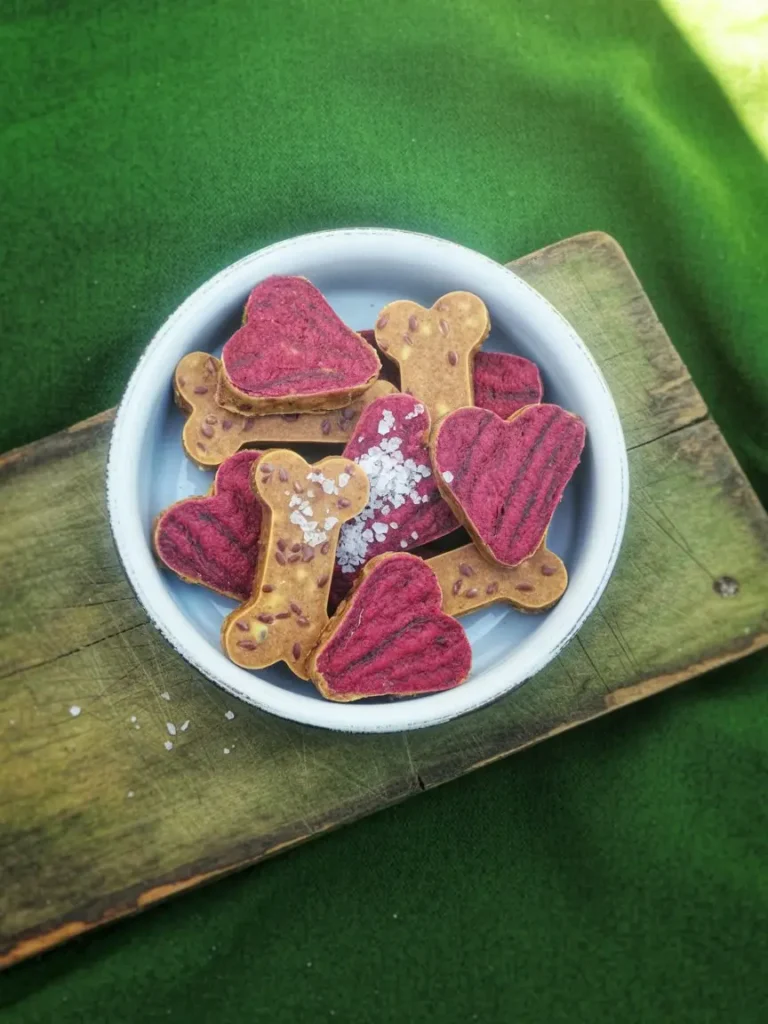 Homemade Dog Treats With Beets and Flaxseed