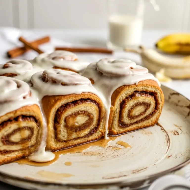 Vegan Banana Bread Cinnamon Rolls