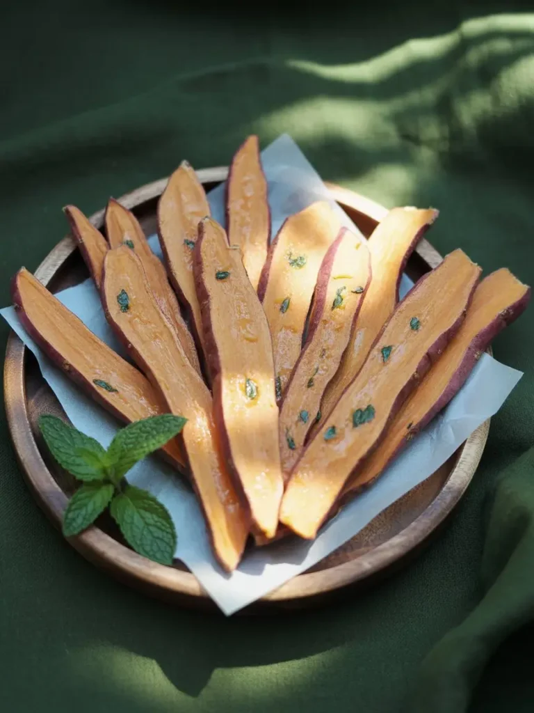 Dried Apple Mint Sweet Potato Dog Treats