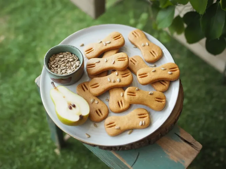 Homemade Cinnamon Sunflower Pear Dog Treats