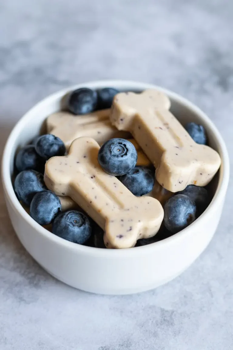 The Best Blueberry & Peanut Butter Frozen Dog Treats