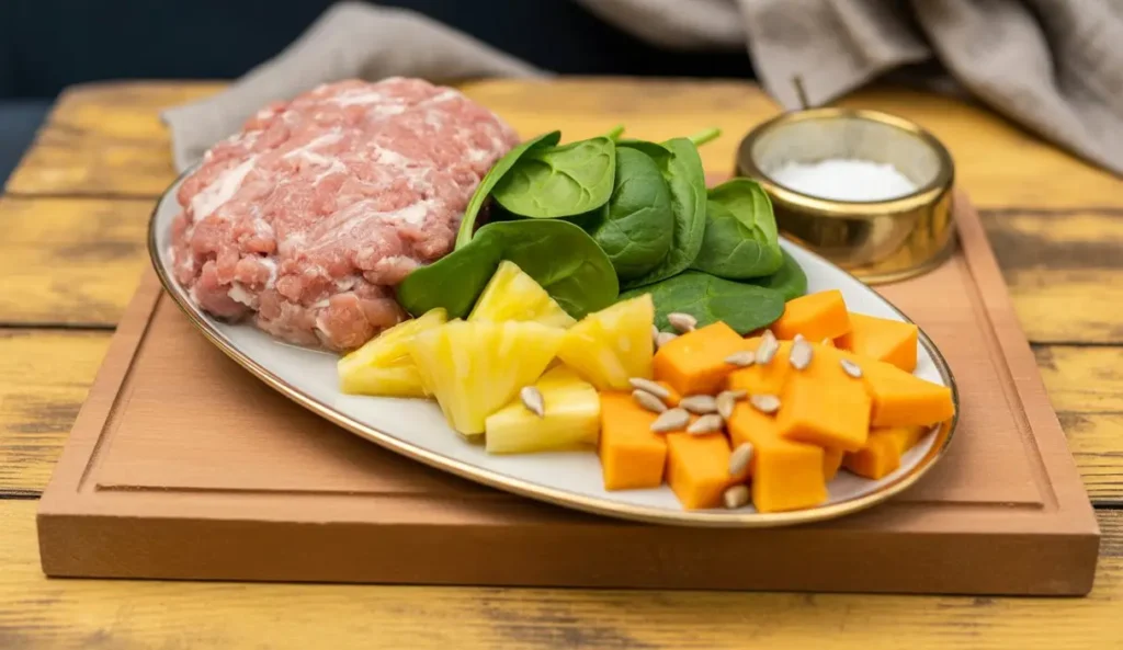 This Pork and Pineapple Dog Food Recipe Might Just Be Your Pup’s New Favorite 1 a photograph of a freshly prepared pork wZUbneXiTwCtrcMKHLivFQ yrHIeofORUWQvLoo4xDa1Q result