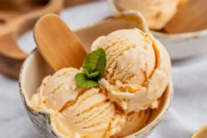 Homemade Peach Ice Cream for Dogs (Because Our Pups Deserve Treats Too)