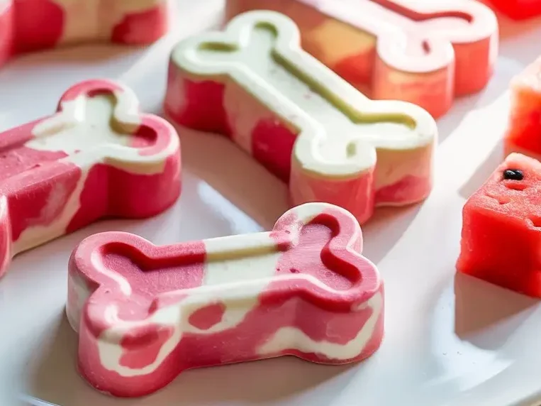 Frozen Watermelon & Yogurt Dog Treats