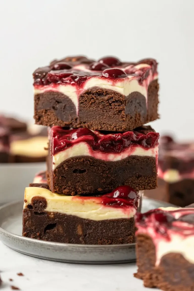 Cherry Cheesecake Swirl Brownies