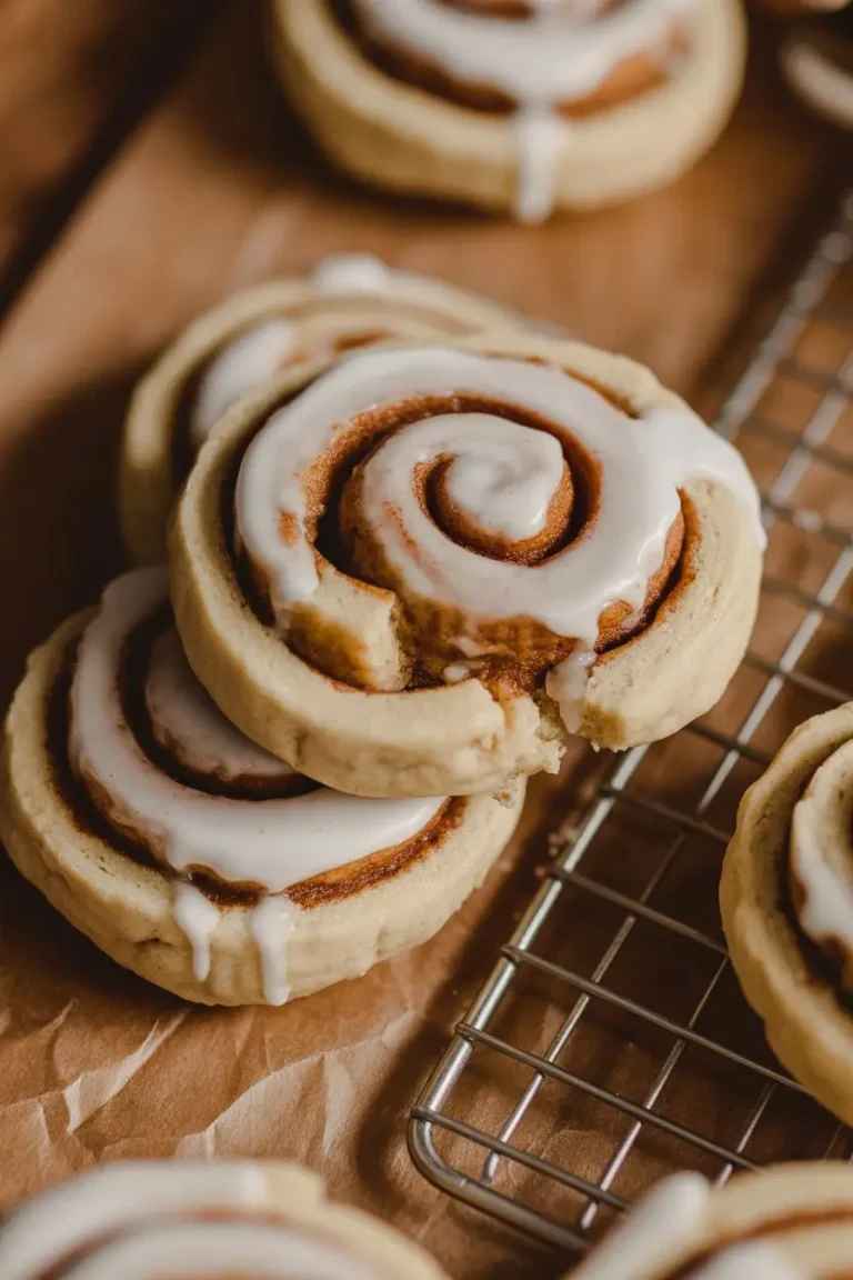 Easy Soft Baked Cinnamon Roll Cookies