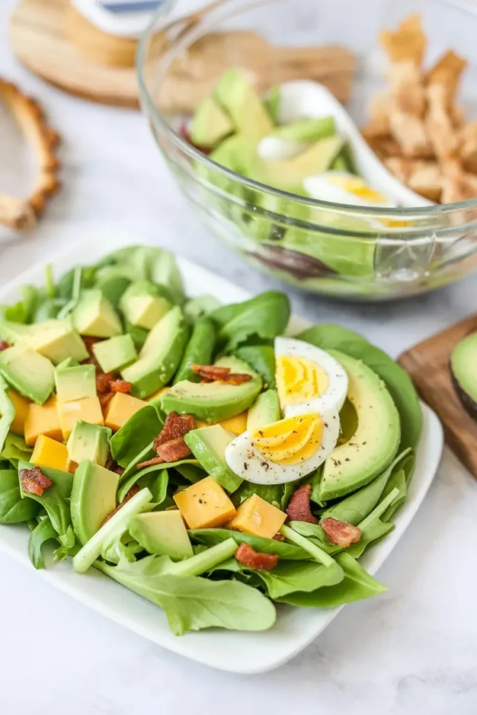 Keto Avocado & Cheddar Breakfast Salad 1 recipes 4 3