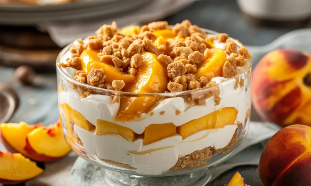Peach Cobbler Cheesecake Fruit Salad Recipe + Video 1 recipes 4 4