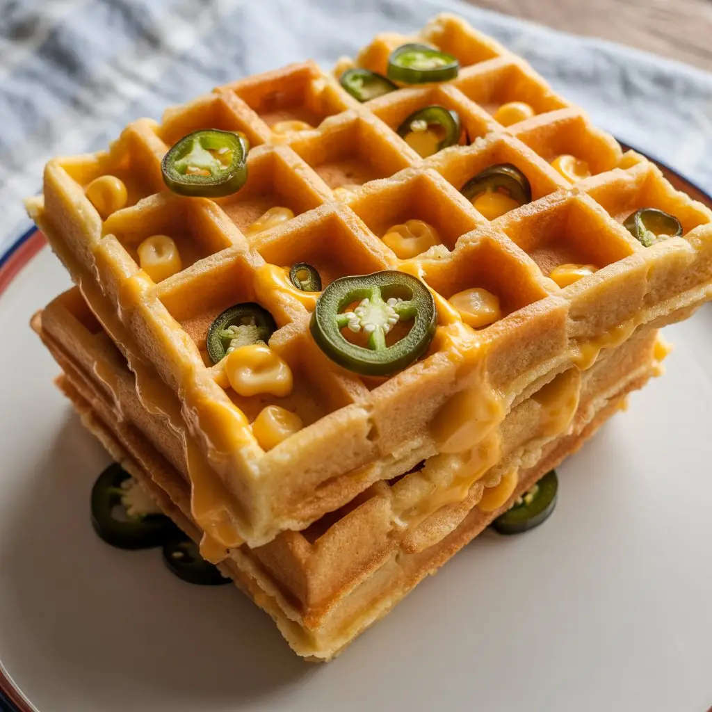 Jalapeño Cheddar Cornbread Waffles 1 recipes 5 1