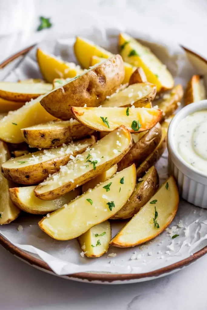 Air Fryer Garlic Parmesan Potato Wedges 1 recipes 9 2