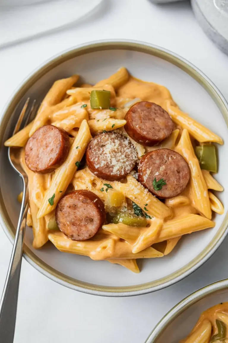 Creamy Cajun Sausage Pasta