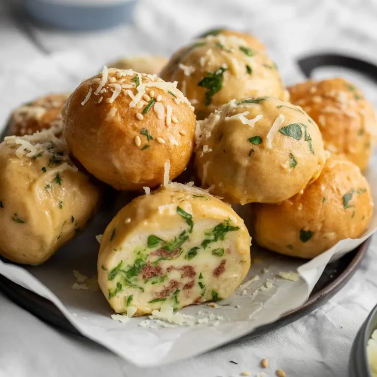 Garlic Parmesan Cheeseburger Bombs