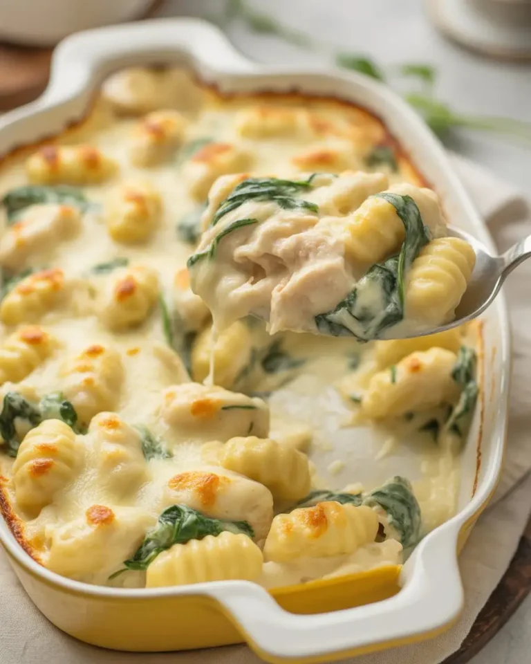 Chicken Gnocchi Alfredo Bake