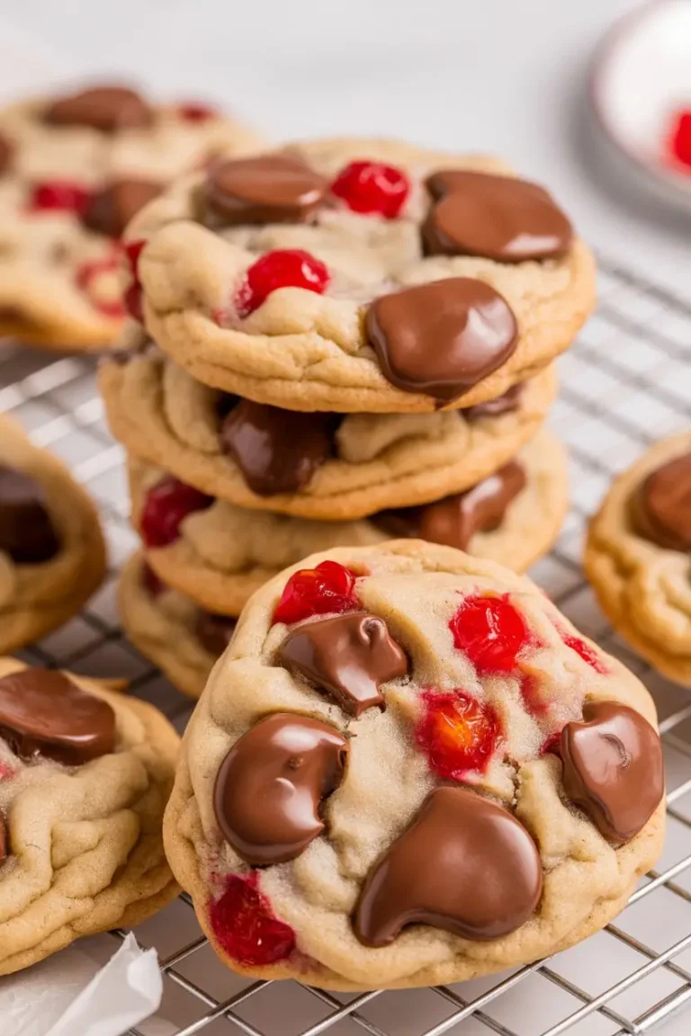 Maraschino Cherry Chocolate Chip Cookies