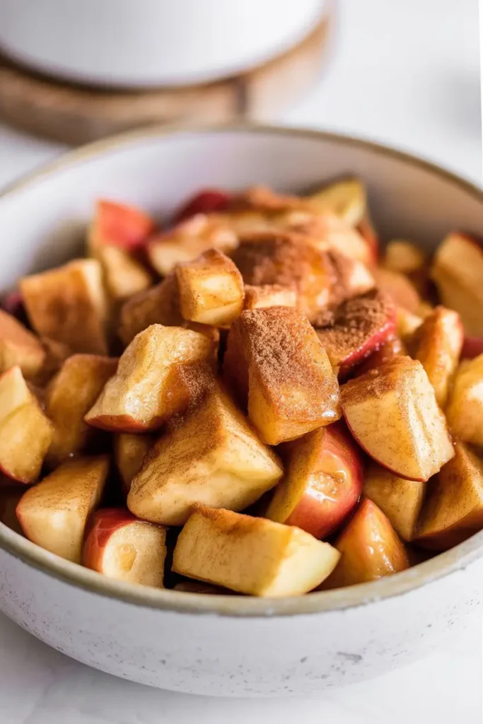 Crispy Air Fryer Apples 1 cravinglunchdishes 4