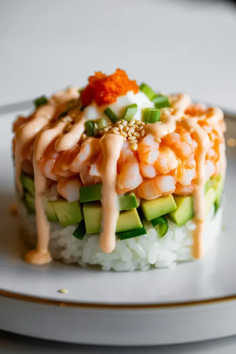 Spicy California Shrimp Stack