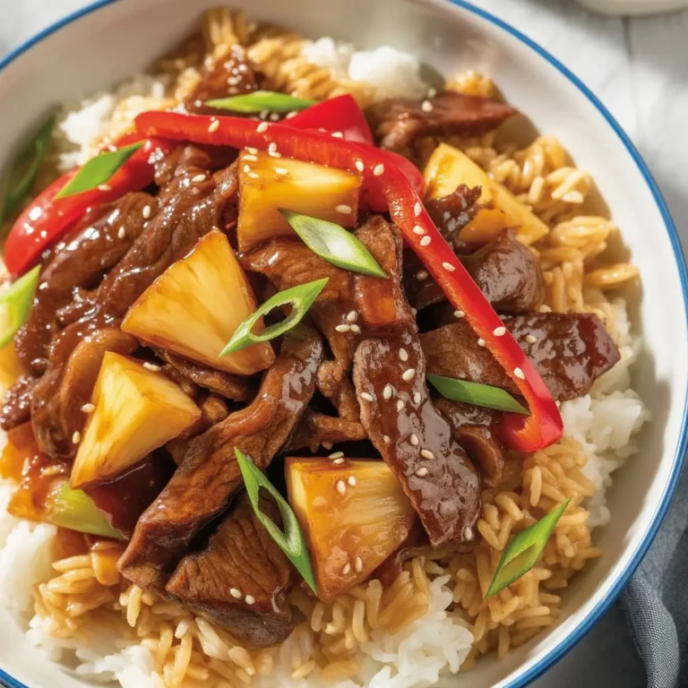 Teriyaki Beef Pineapple Rice