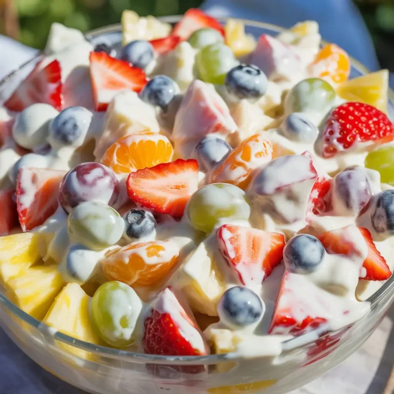 Creamy Cheesecake Fruit Salad
