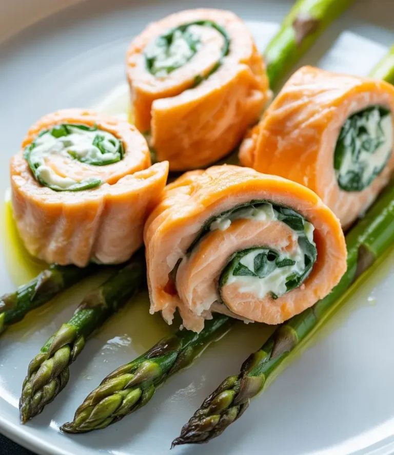 Lemon Basil Salmon Rolls