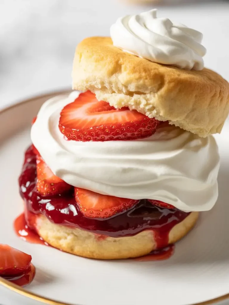 Cherry Jam Strawberry Shortcake