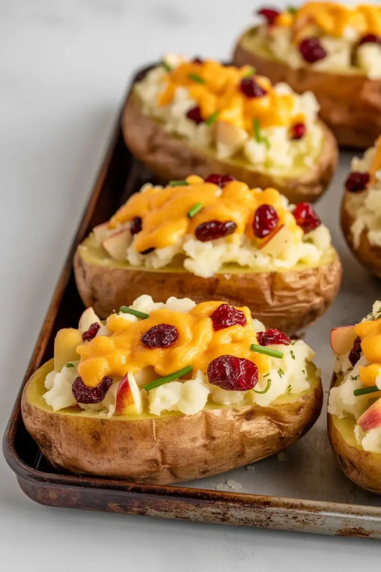 Cranberry Apple Twice Baked Potatoes