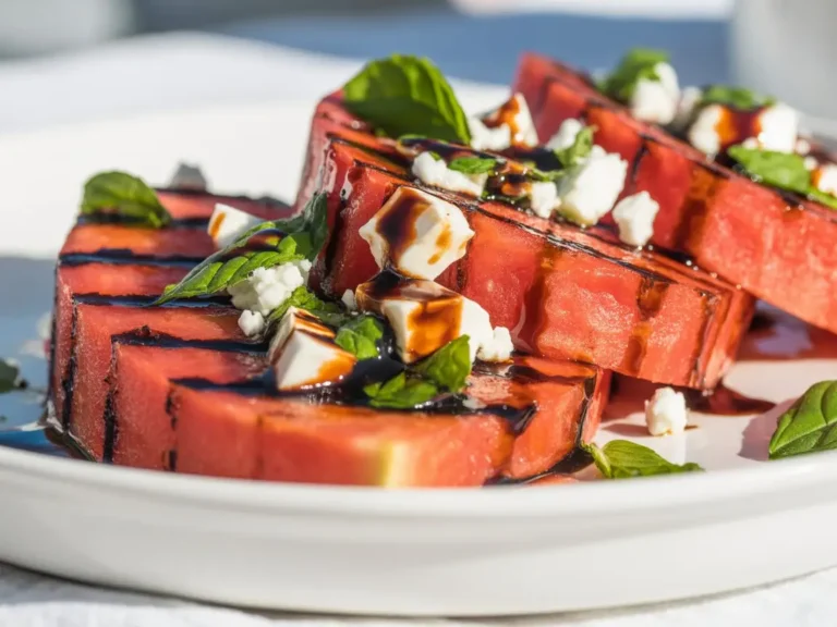 Grilled Watermelon Balsamic Glaze