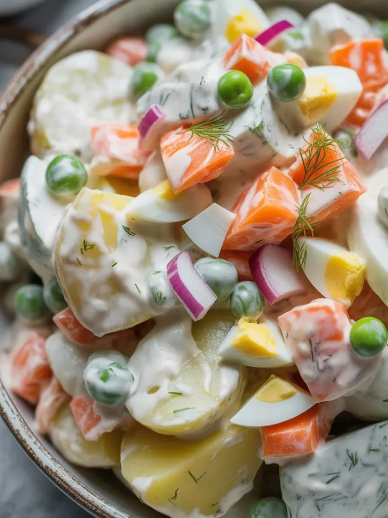 Russian Salmon Potato Salad